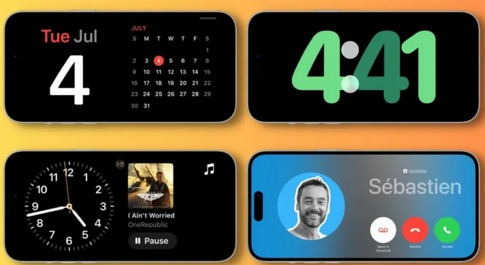 枫木镇苹果手机维修分享iOS17横屏充电待机显示有什么好处 
