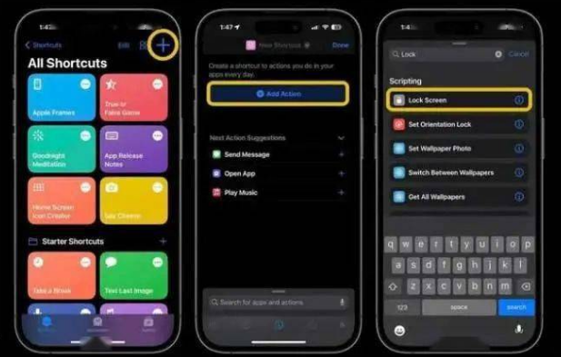 枫木镇苹果14锁屏维修店分享iPhone14升级iOS16.4后如何创建锁屏快捷方式 