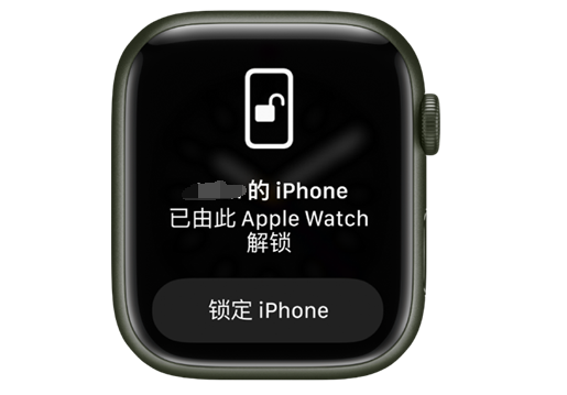 枫木镇苹果手机维修分享用 AppleWatch 解锁配备面容 ID 的 iPhone方法 